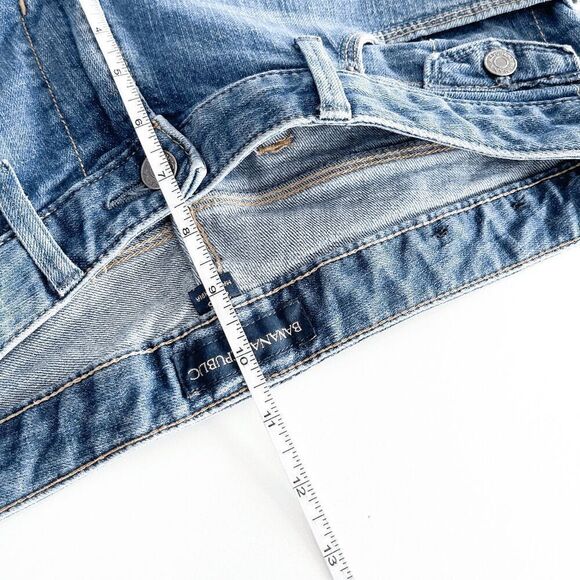 Banana Republic Womens Medium Wash Rolled Cuff Denim Cropped Jeans Blue 28 - Picture 8 of 8